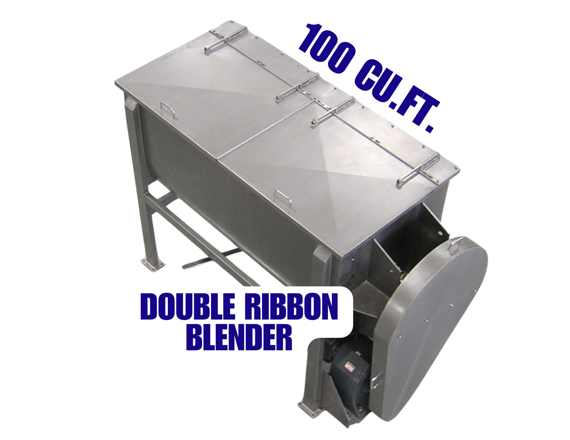 100 cubic foot double Ribbon Blender Stainless Steel